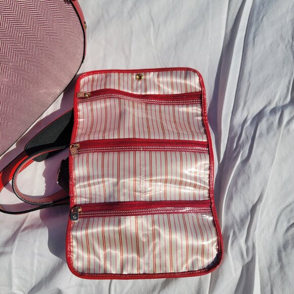 Alexander Mcqueen X Samsonite Black Label Round Red Carry-On Travel Bag - Picture 12 of 16